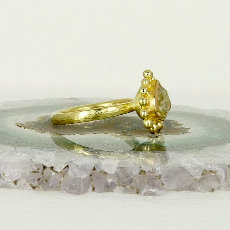 Yellow Diamond Courtesan Ring
