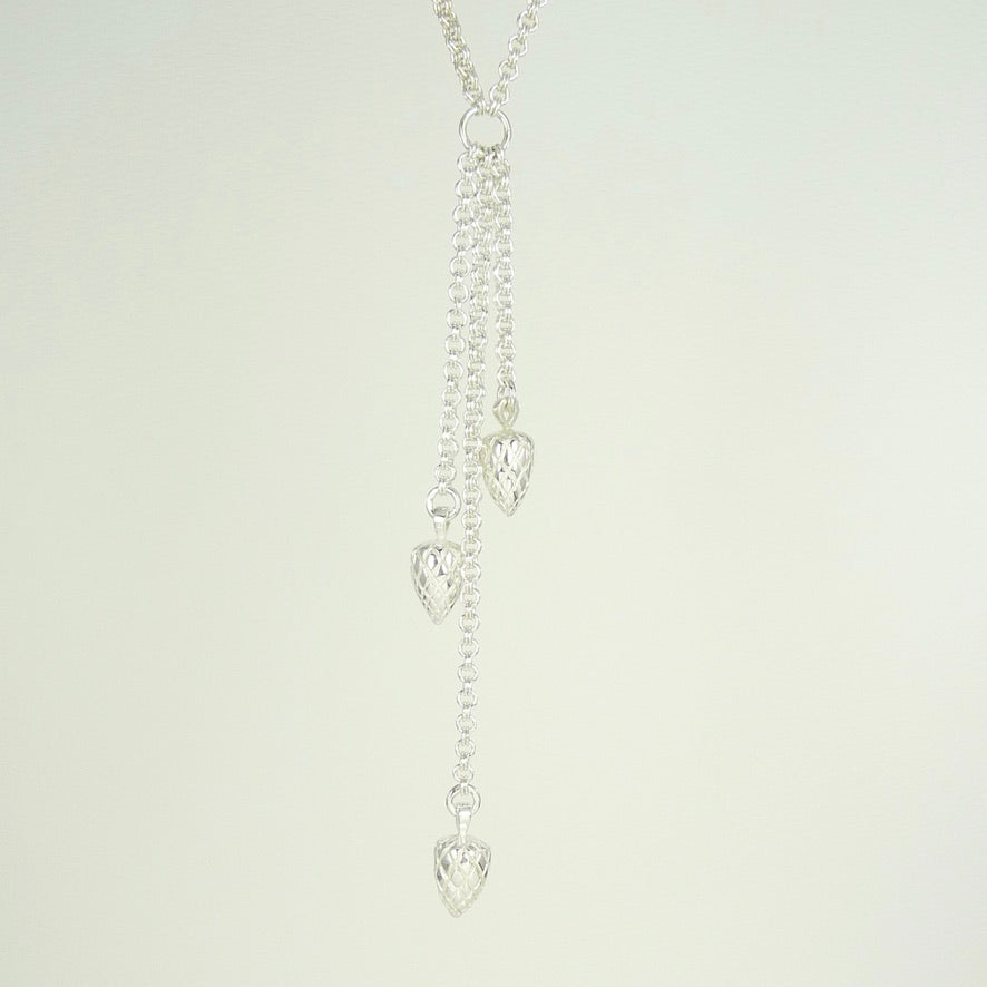 Etruscan Pine Cone Long Necklace