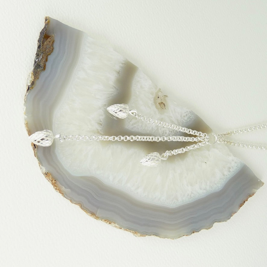 Etruscan Pine Cone Long Necklace