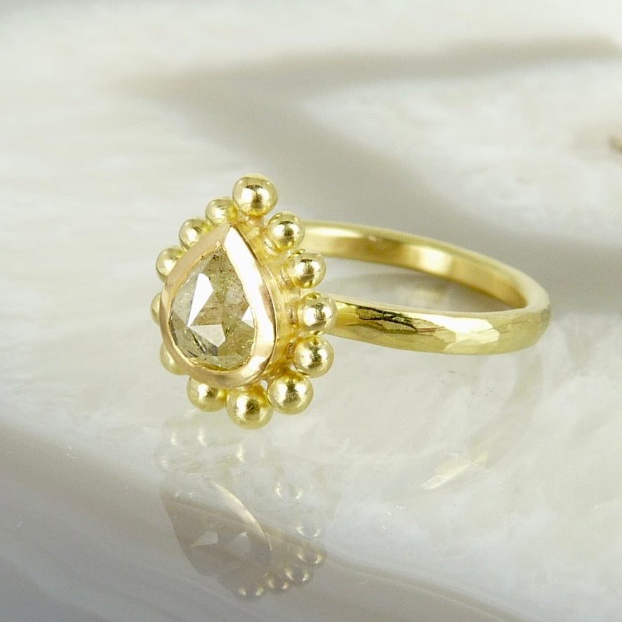 Yellow Diamond Courtesan Ring