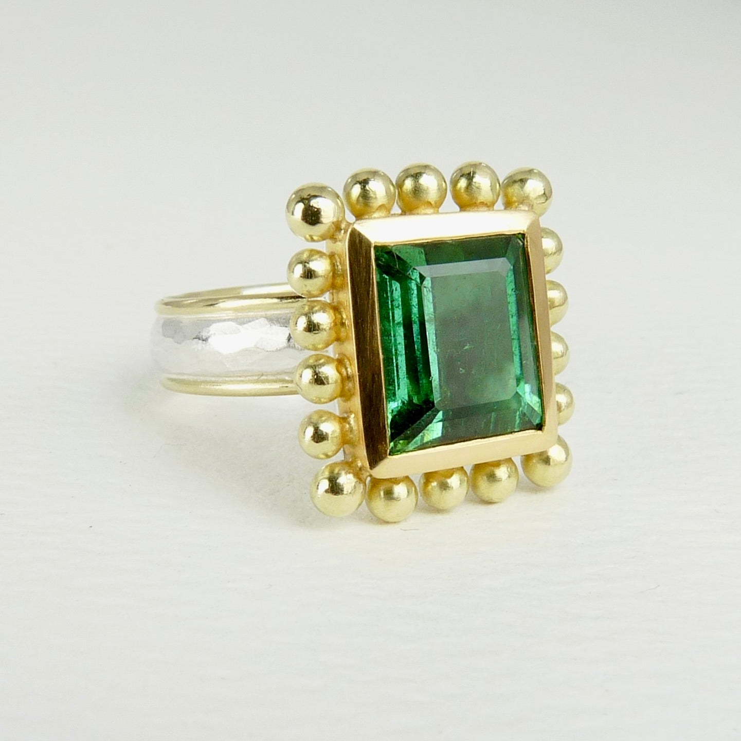 Green Tourmaline Courtesan Ring