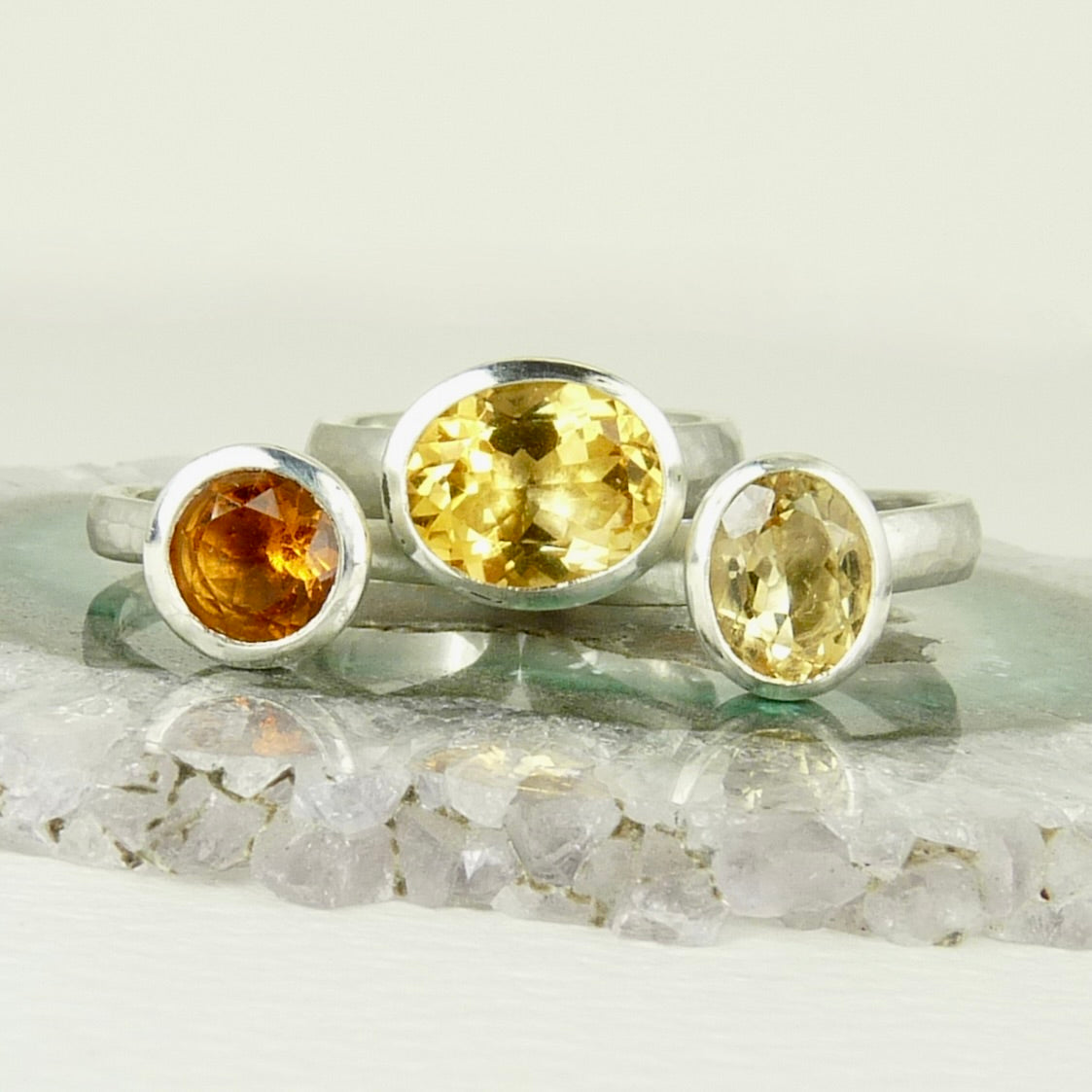 Silver Round Cup Ring
