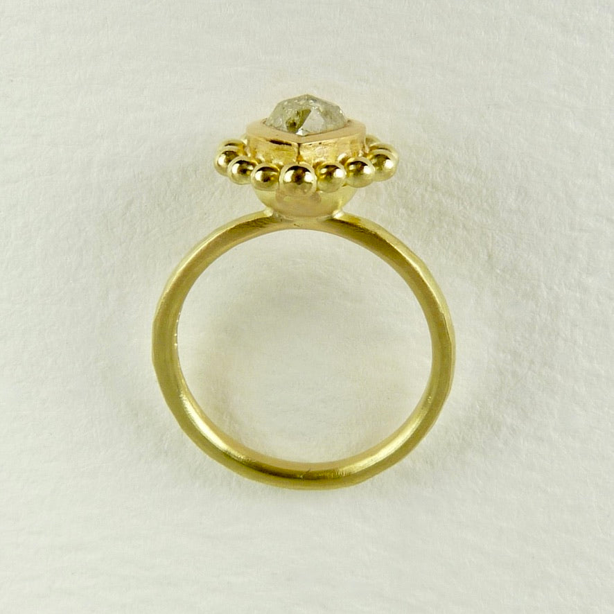 Yellow Diamond Courtesan Ring