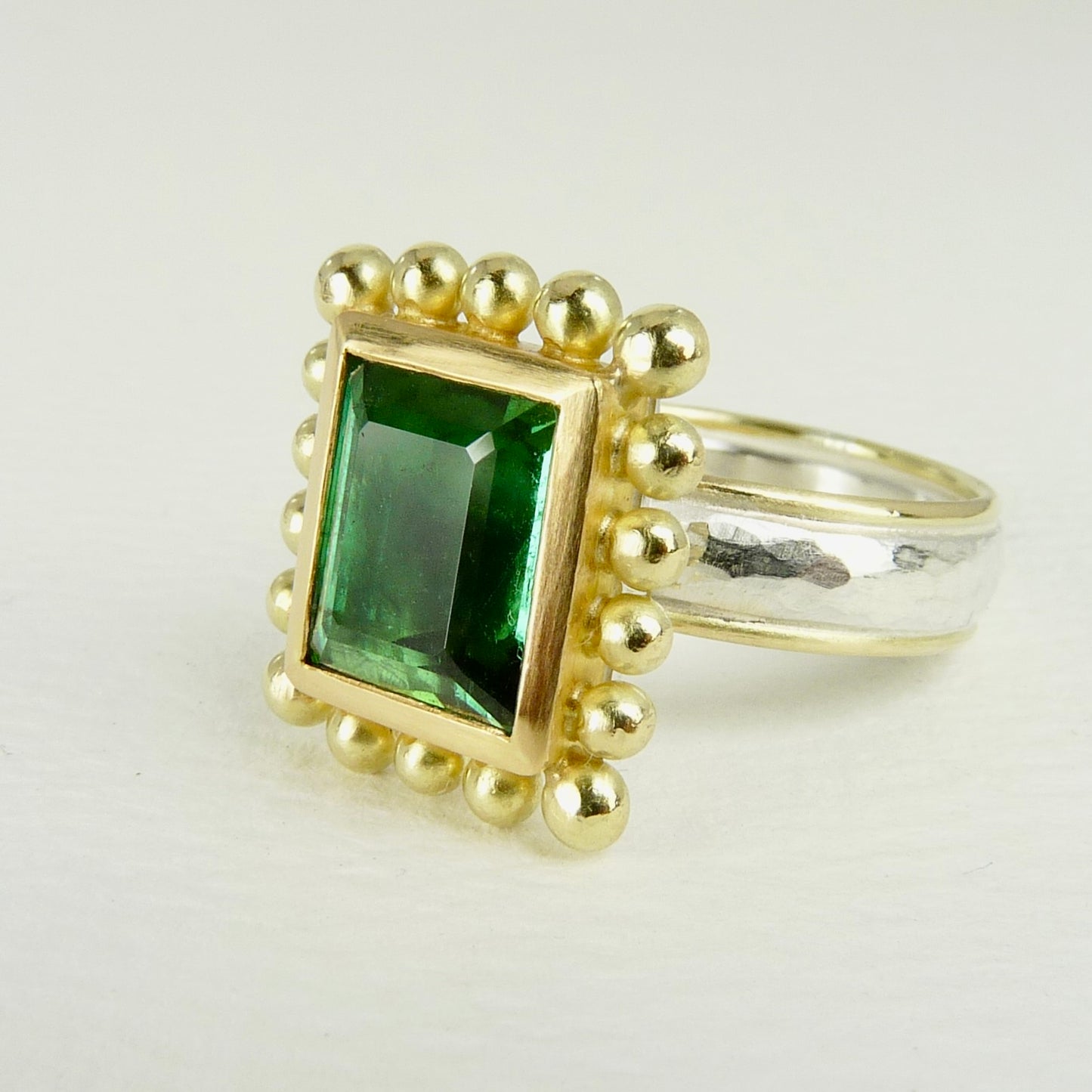 Green Tourmaline Courtesan Ring