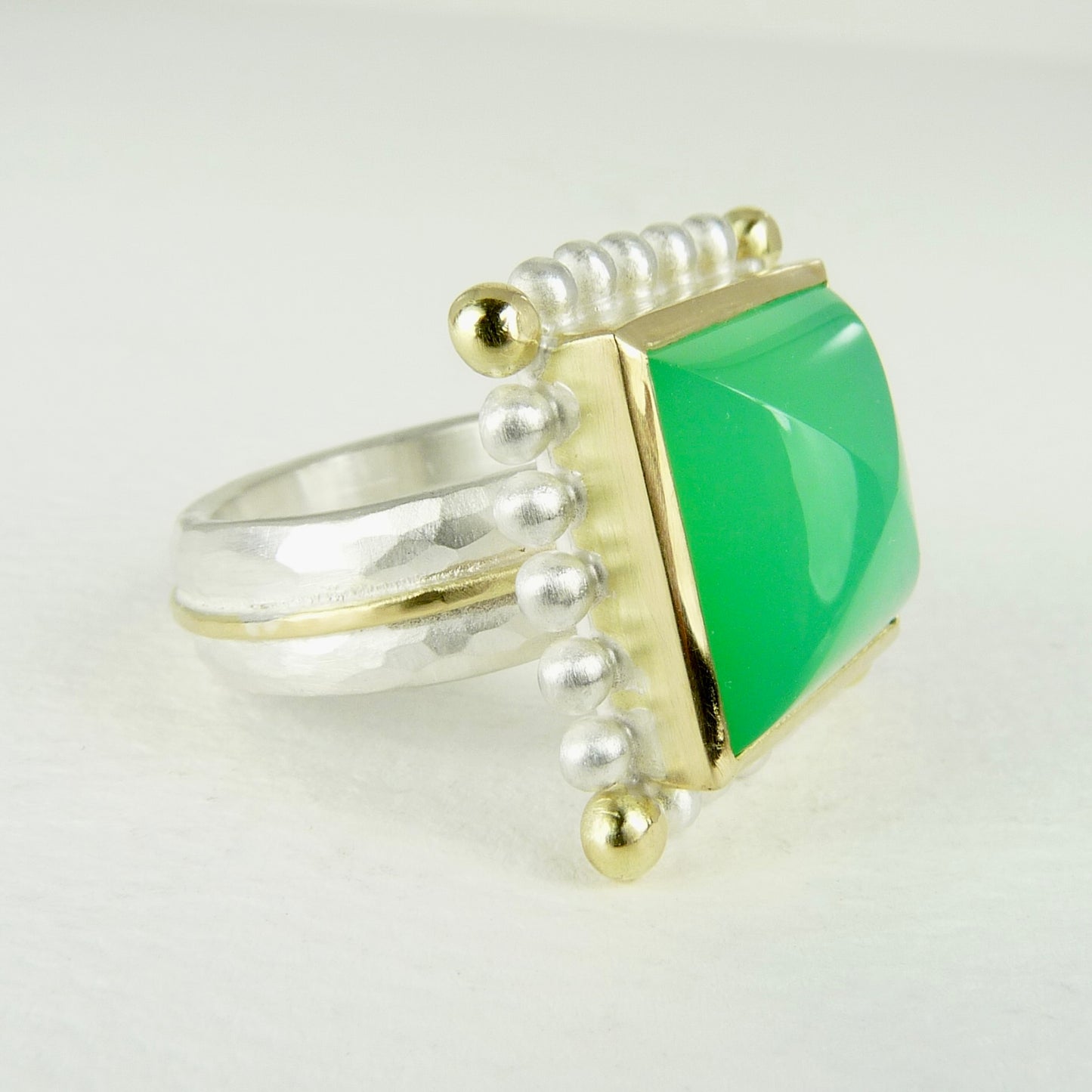 Chrysoprase Courtesan Ring