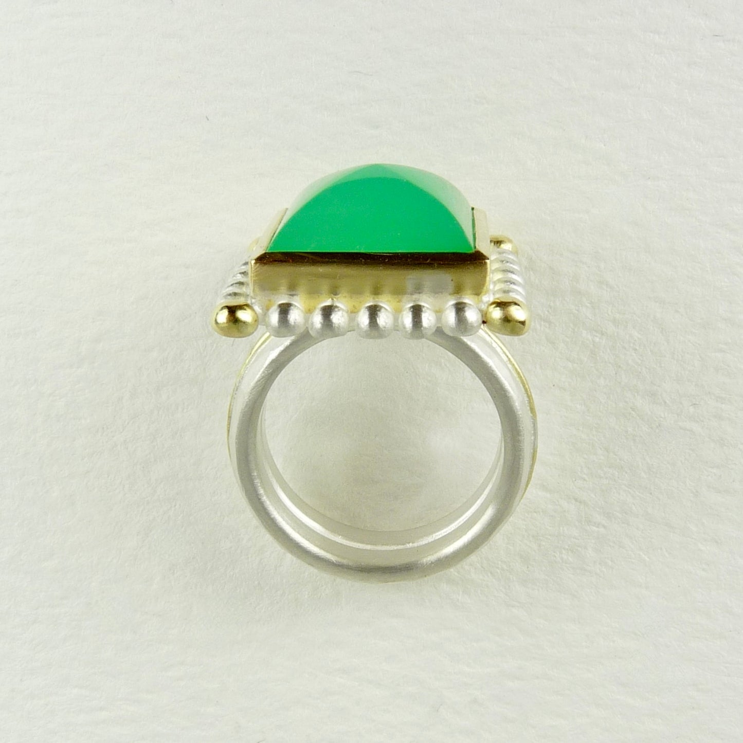 Chrysoprase Courtesan Ring