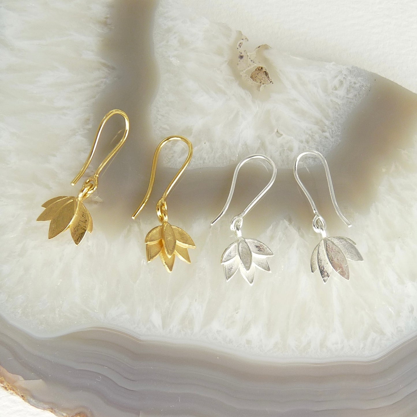 Deepa Flower Hook Earrings