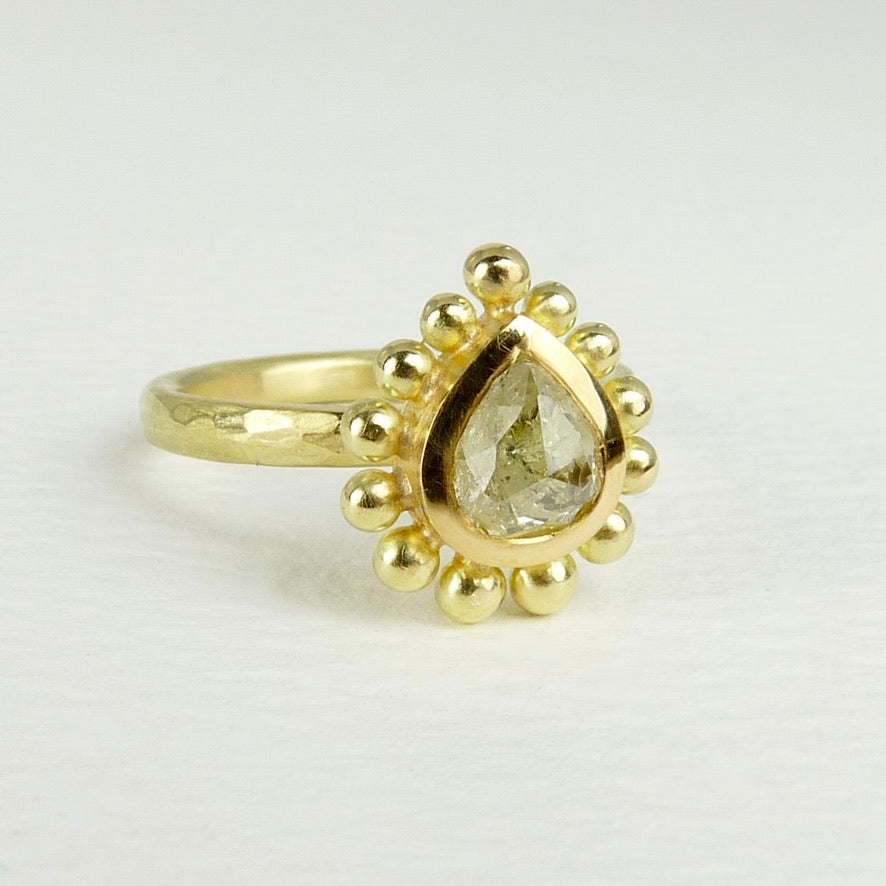 Yellow Diamond Courtesan Ring