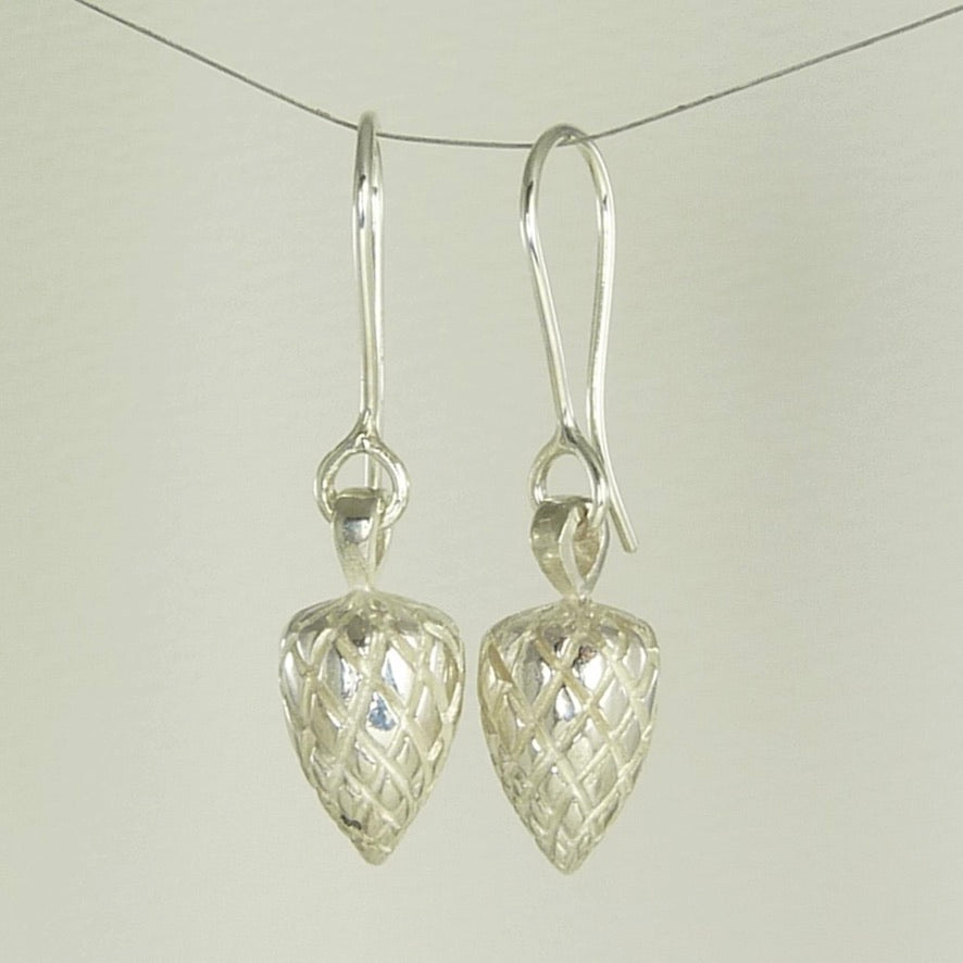 Etruscan Pine Cone and Acorn Earrings