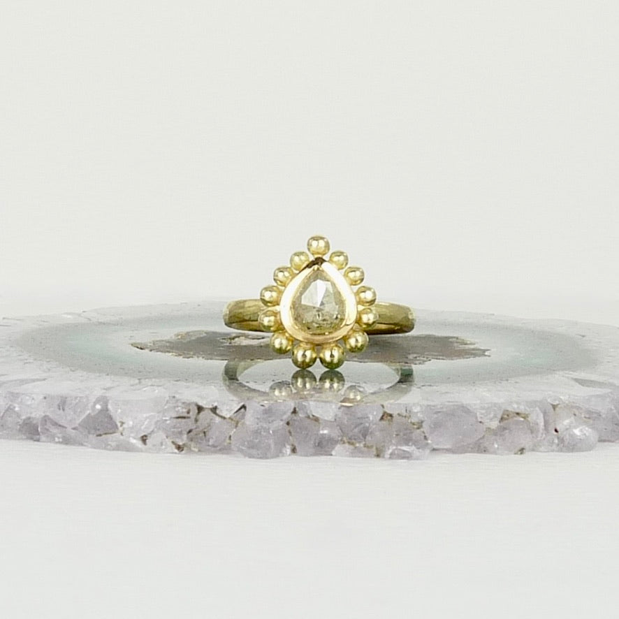 Yellow Diamond Courtesan Ring