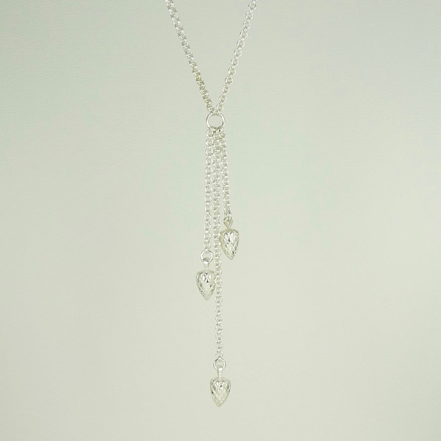 Etruscan Pine Cone Long Necklace