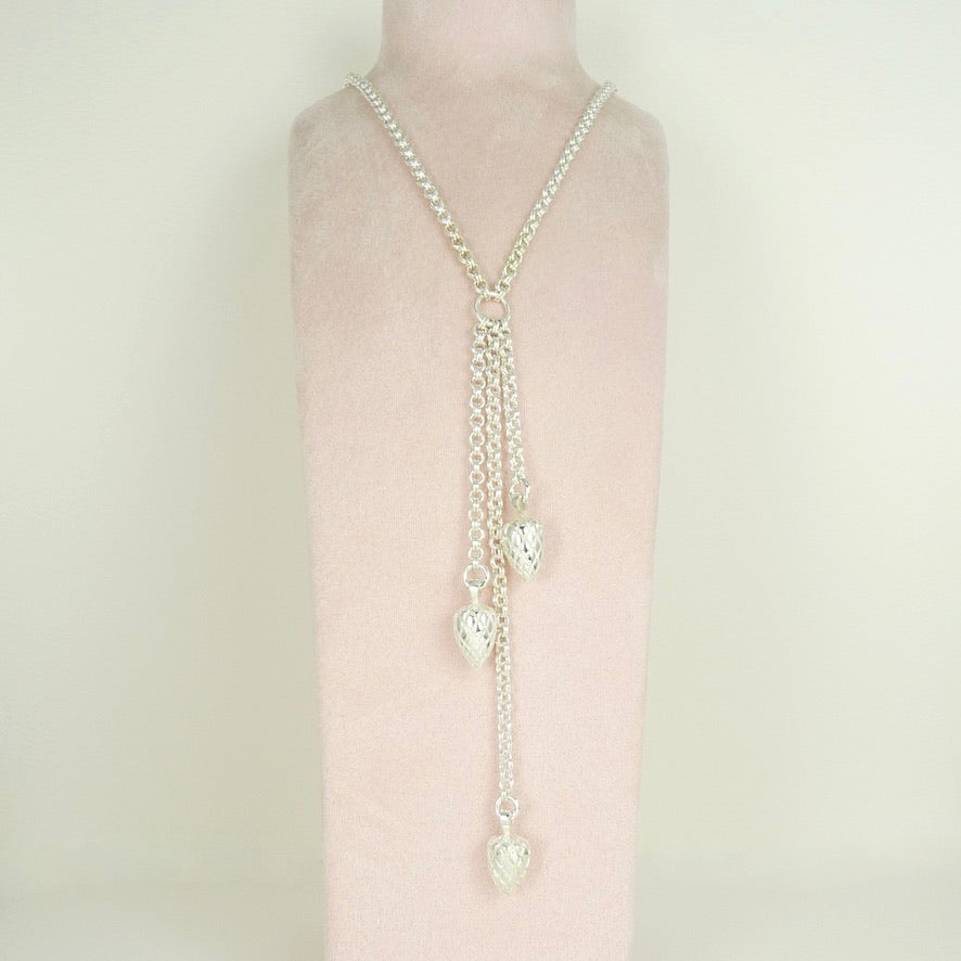 Etruscan Pine Cone Long Necklace
