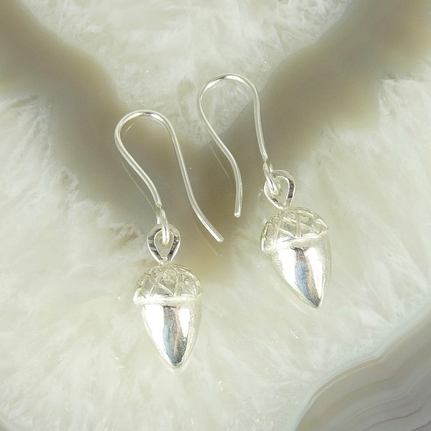 Etruscan Pine Cone and Acorn Earrings