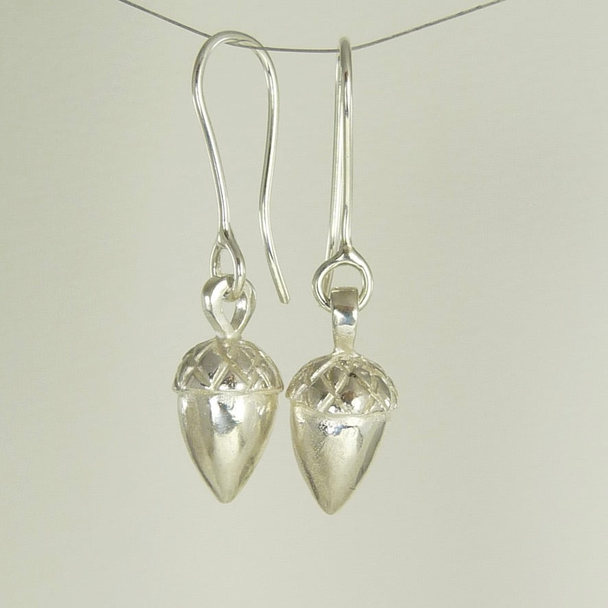 Etruscan Pine Cone and Acorn Earrings