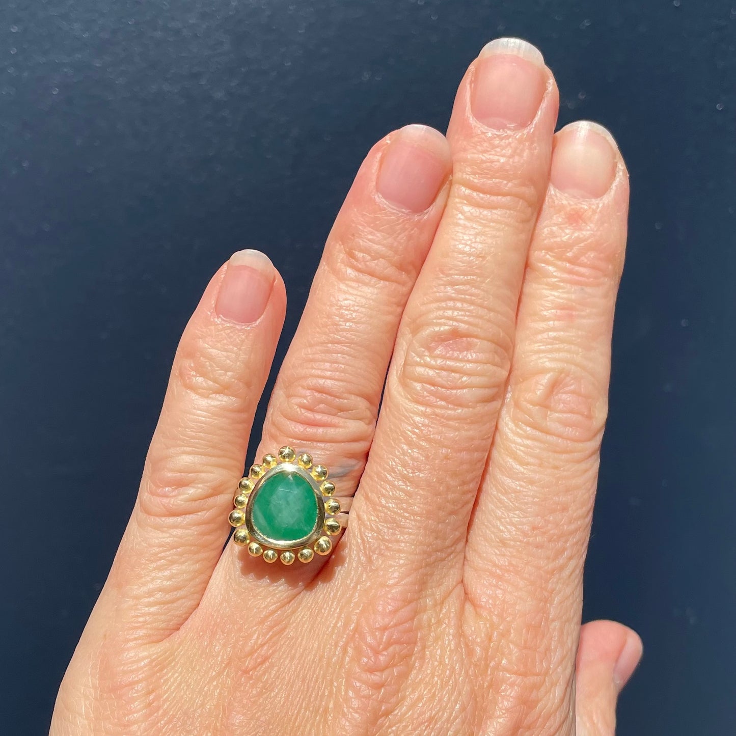 Emerald Courtesan Ring
