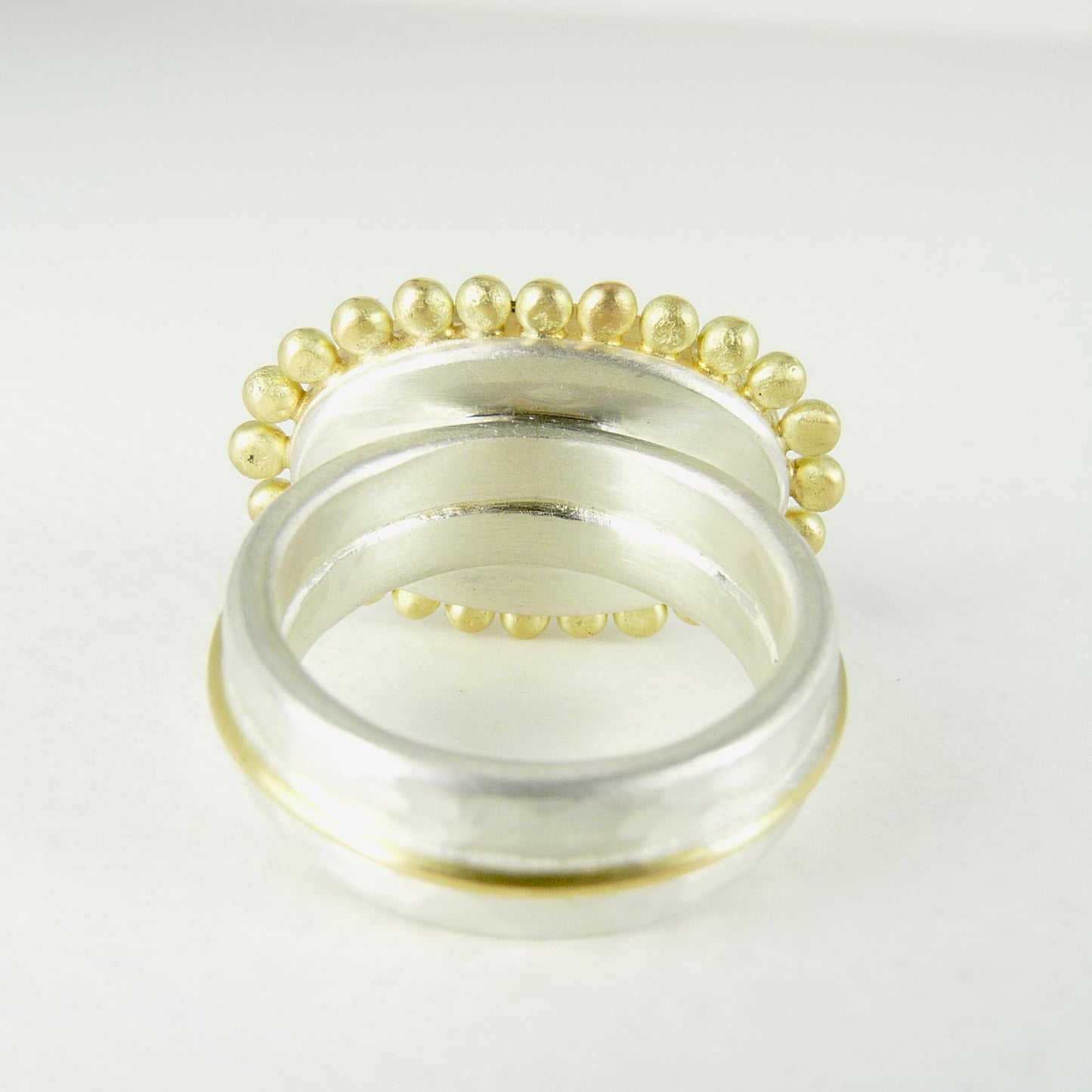 Opal 18ct gold handmade ring