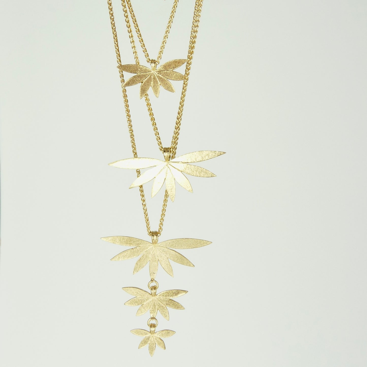 Triple Lotus Necklace