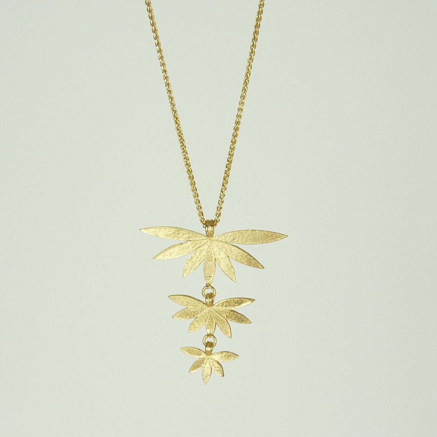 Triple Lotus Necklace
