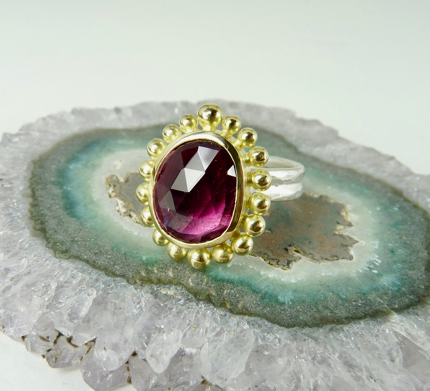 Pink Tourmaline Courtesan Ring