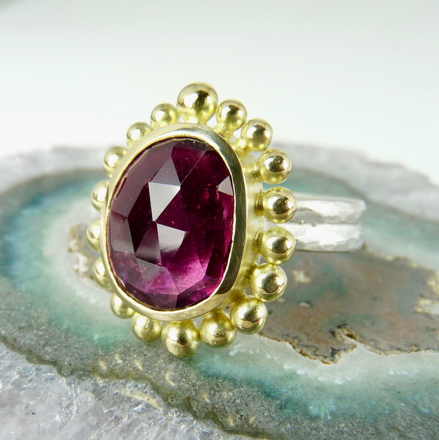 Pink Tourmaline Courtesan Ring