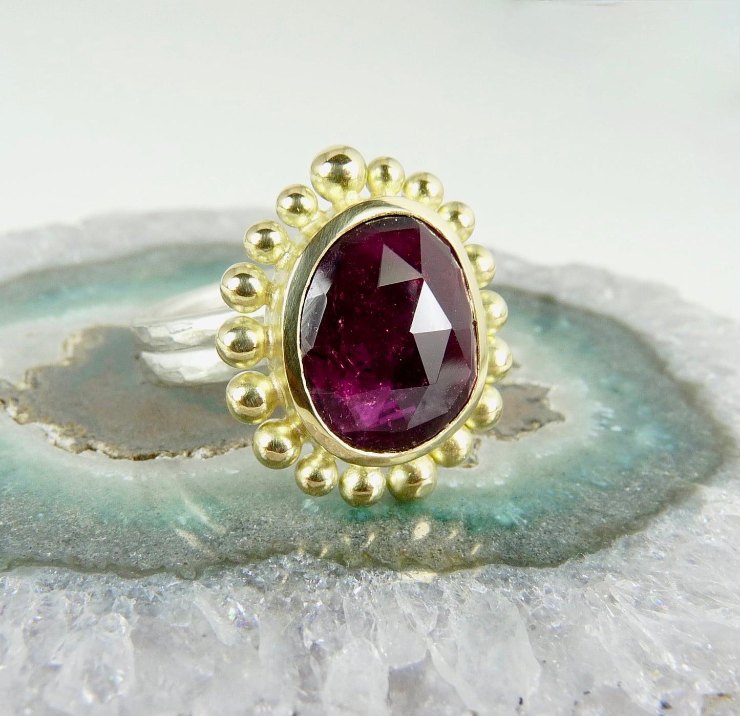 Pink Tourmaline Courtesan Ring