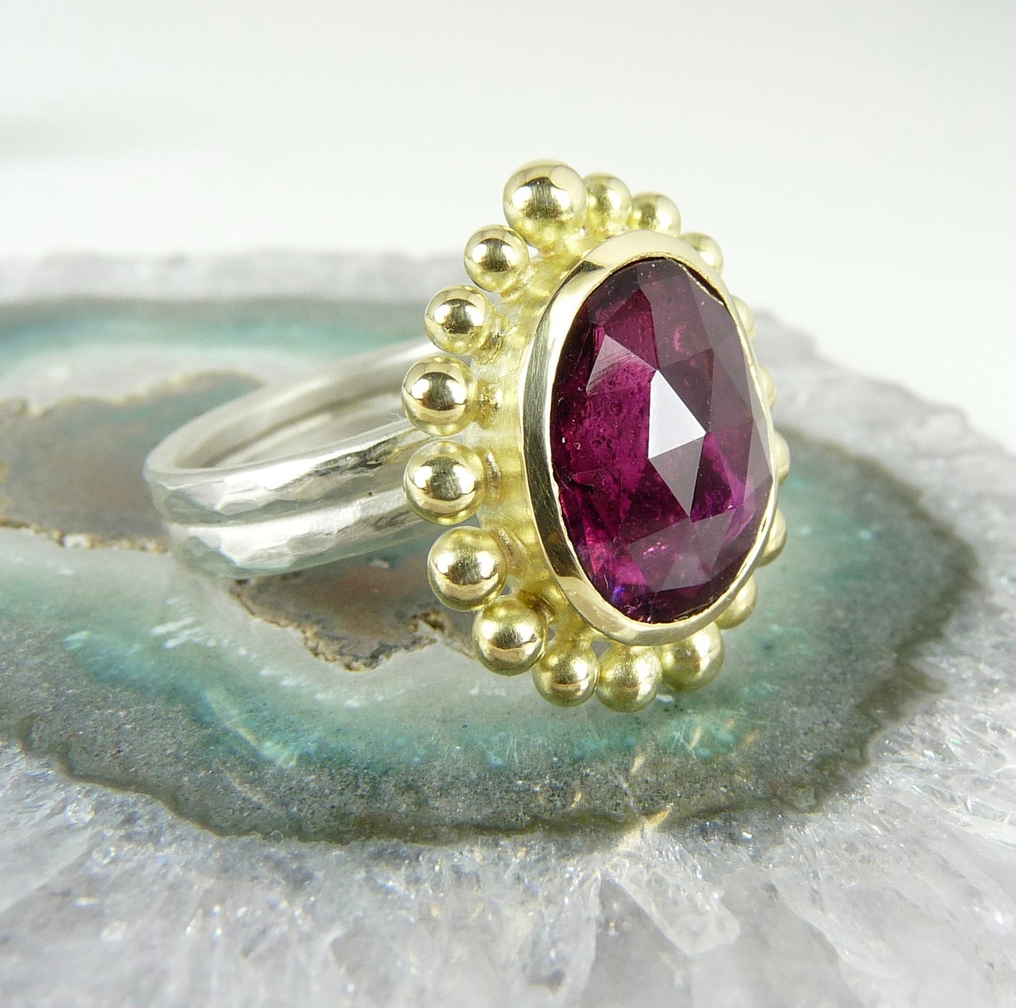Pink Tourmaline Courtesan Ring