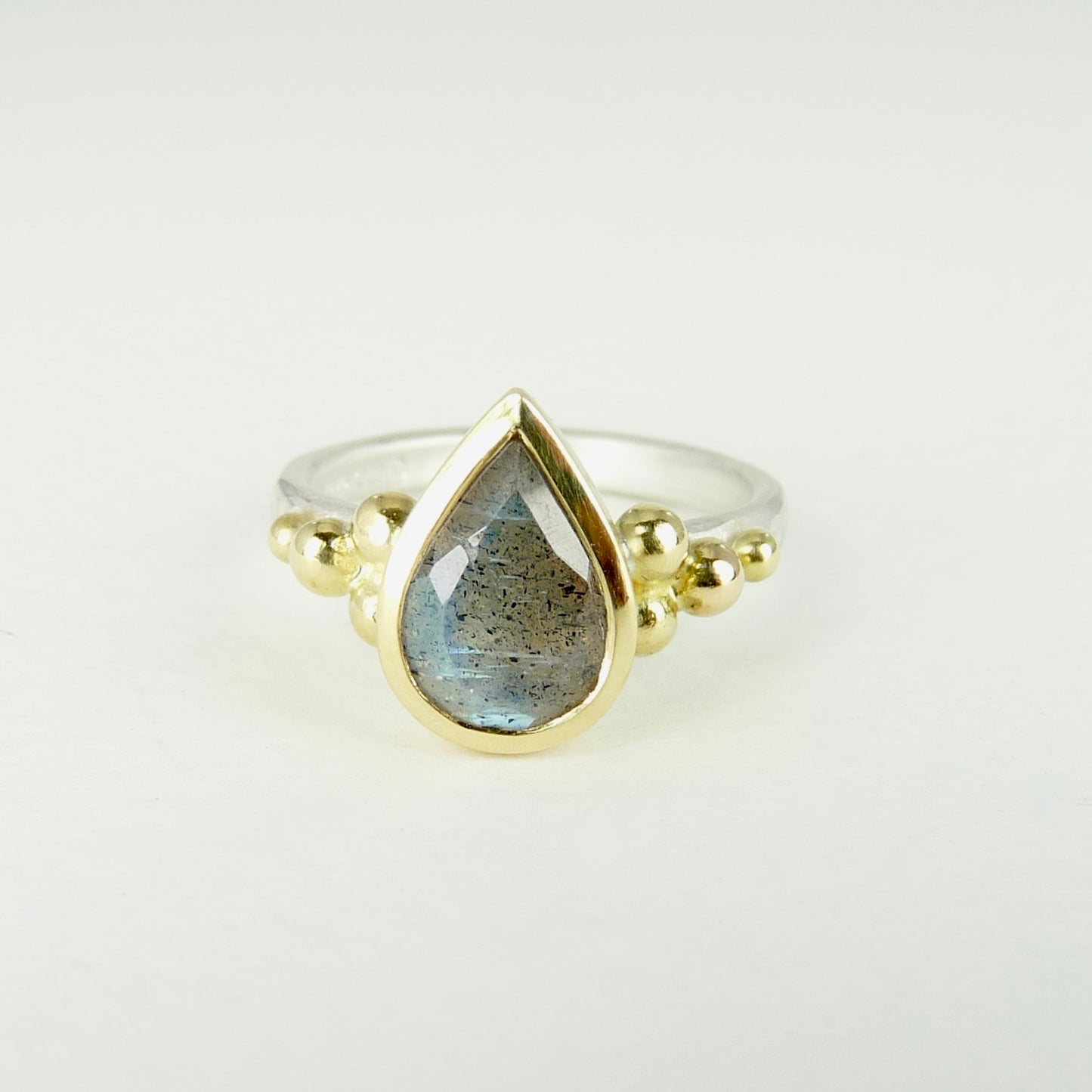 Labradorite Granulation Ring