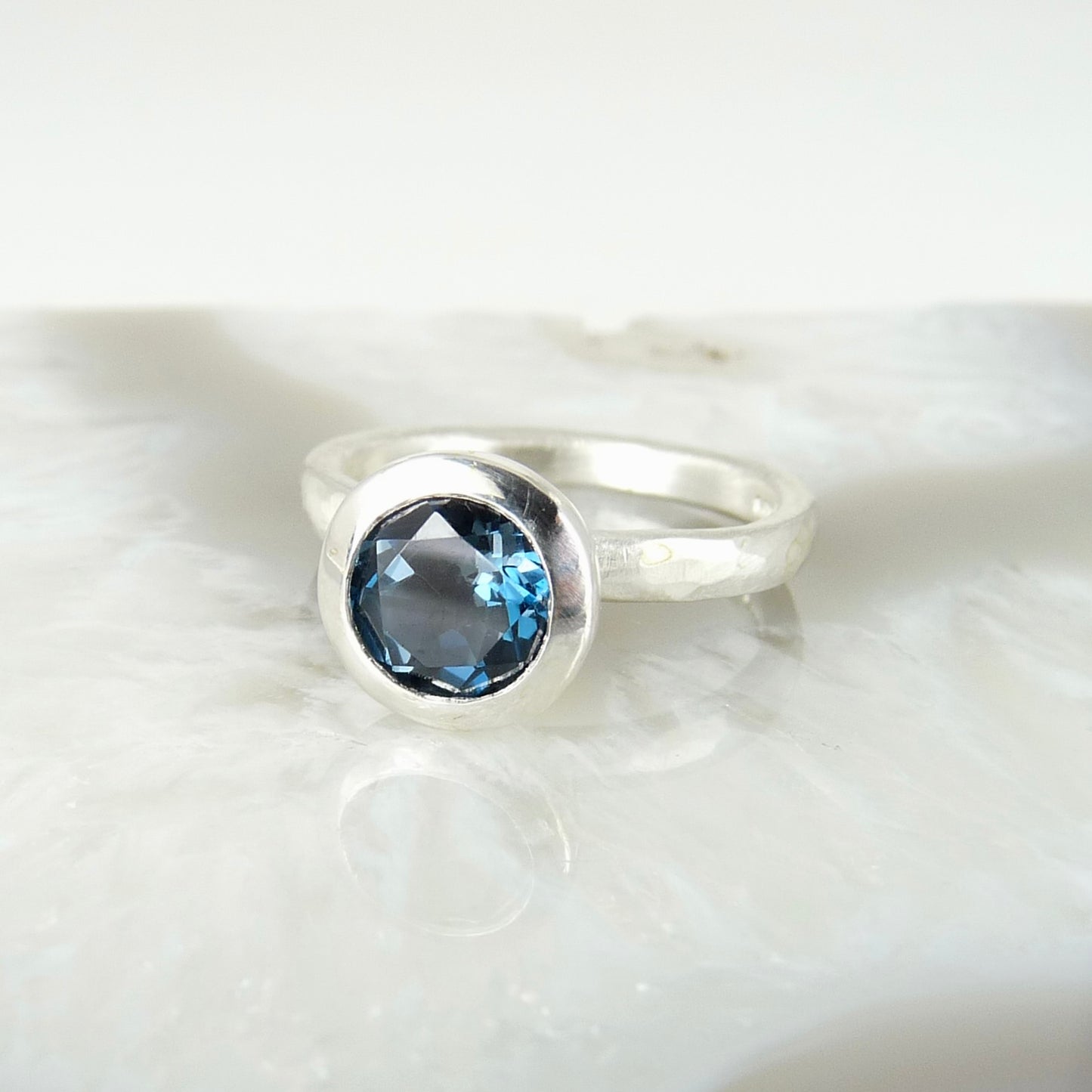 Silver Round Cup Ring