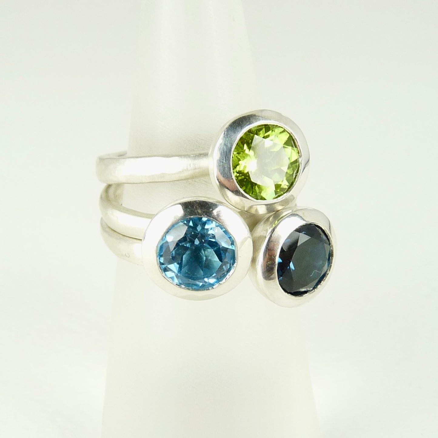 Silver Round Cup Ring