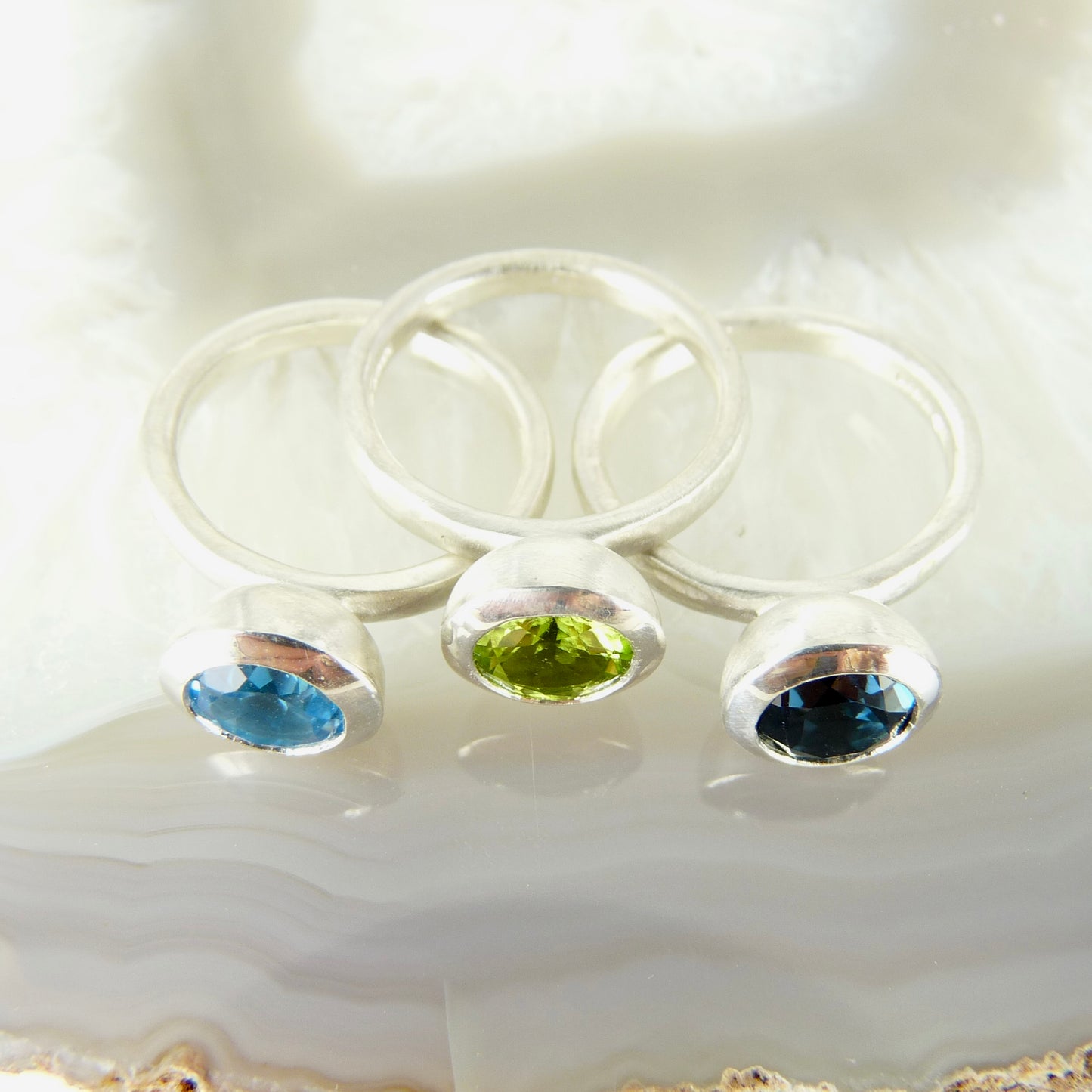 Silver Round Cup Ring