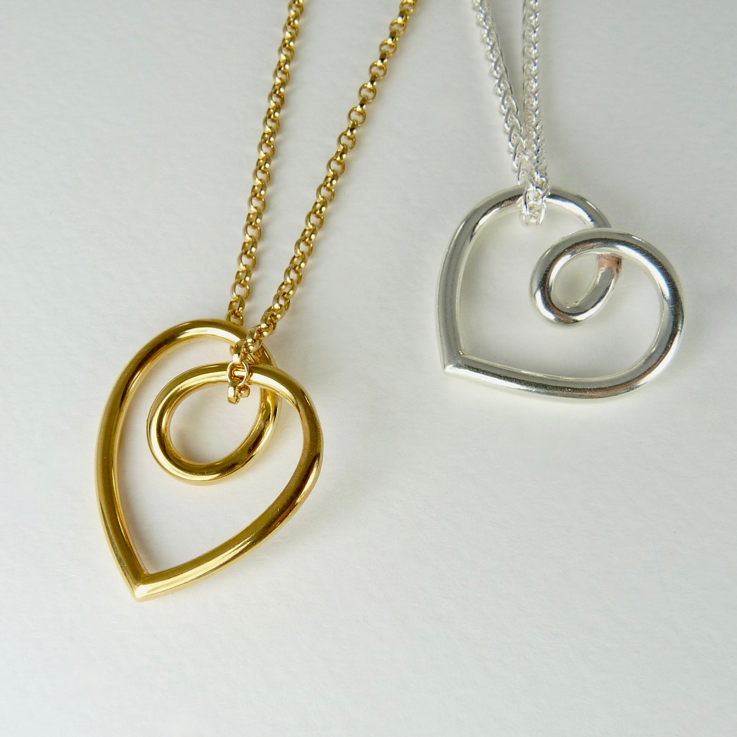 Chunky Love Heart Pendants