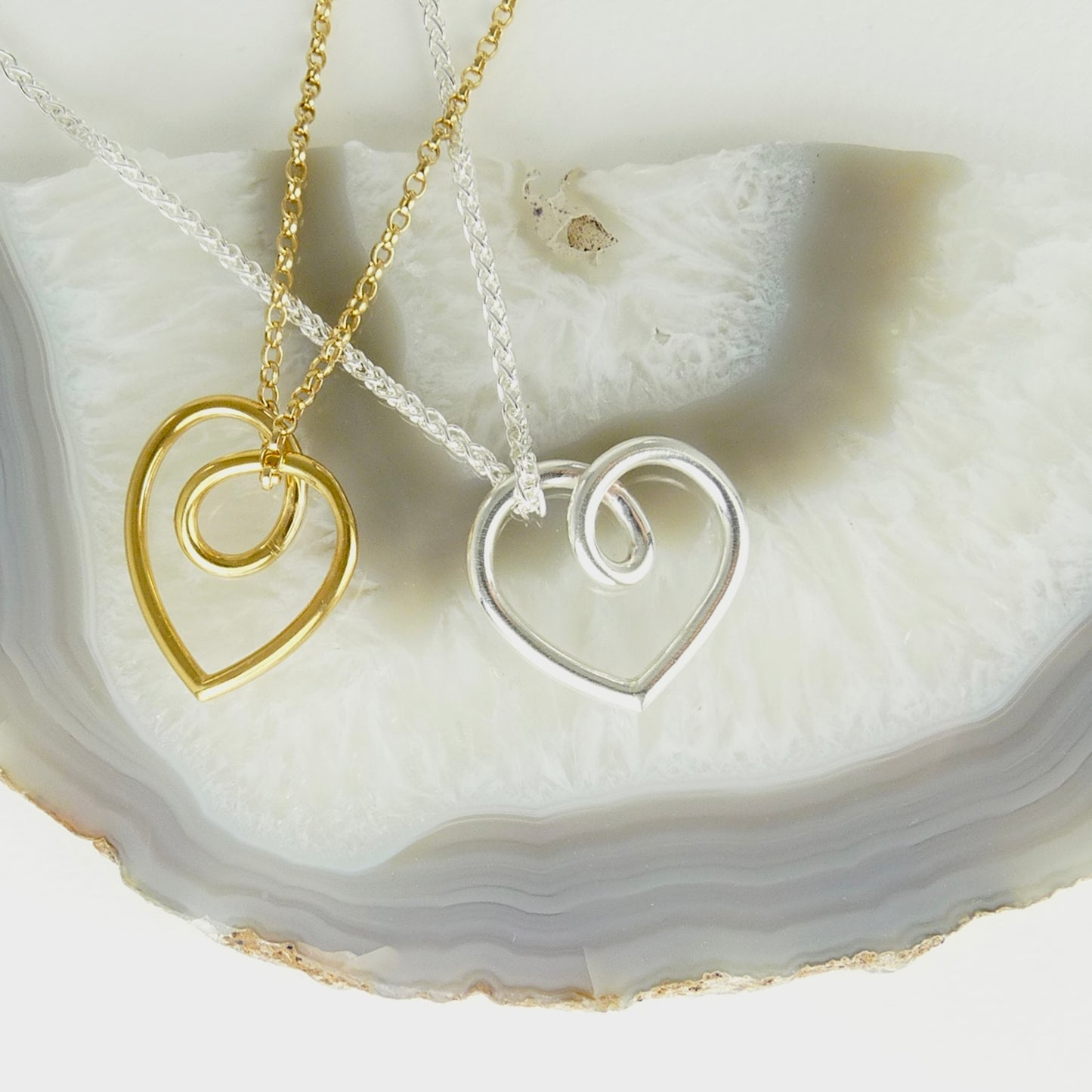 Chunky Love Heart Pendants
