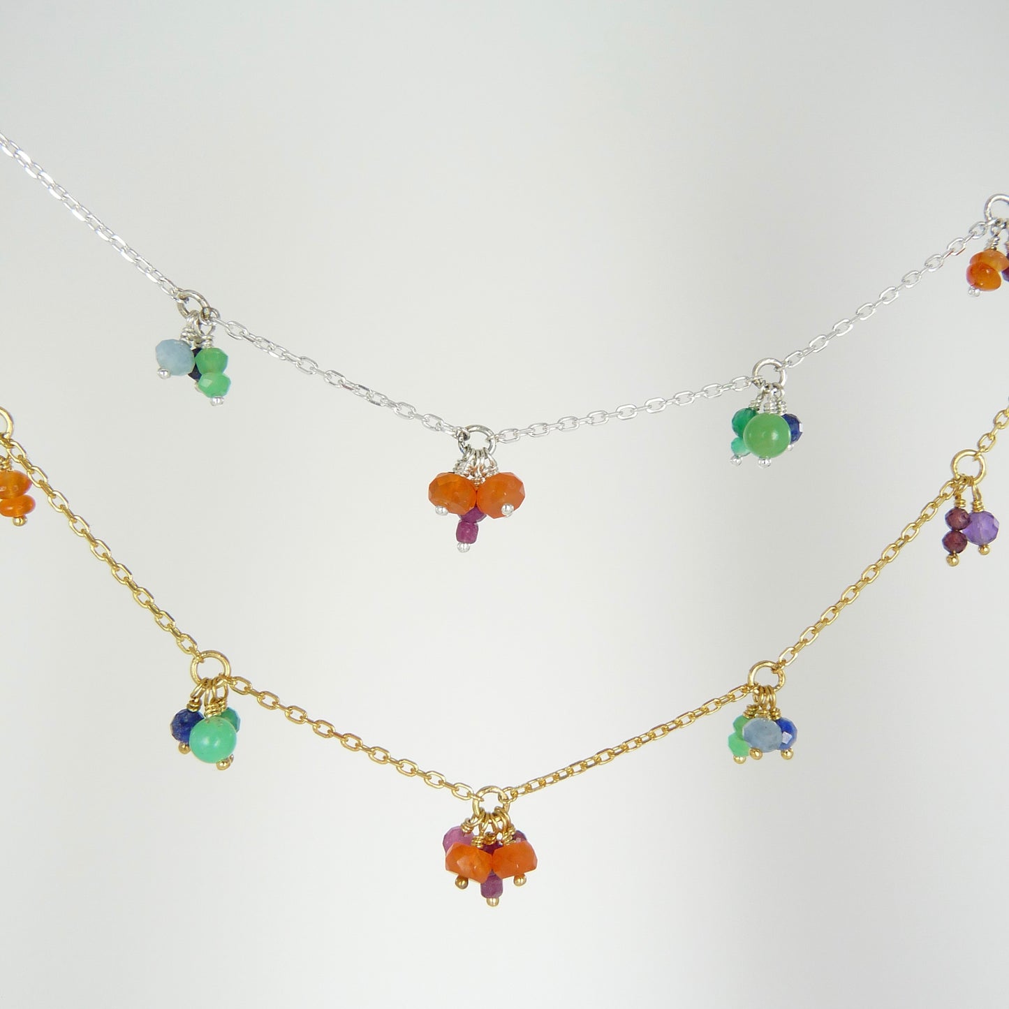 Rainbow Gemstone Necklace