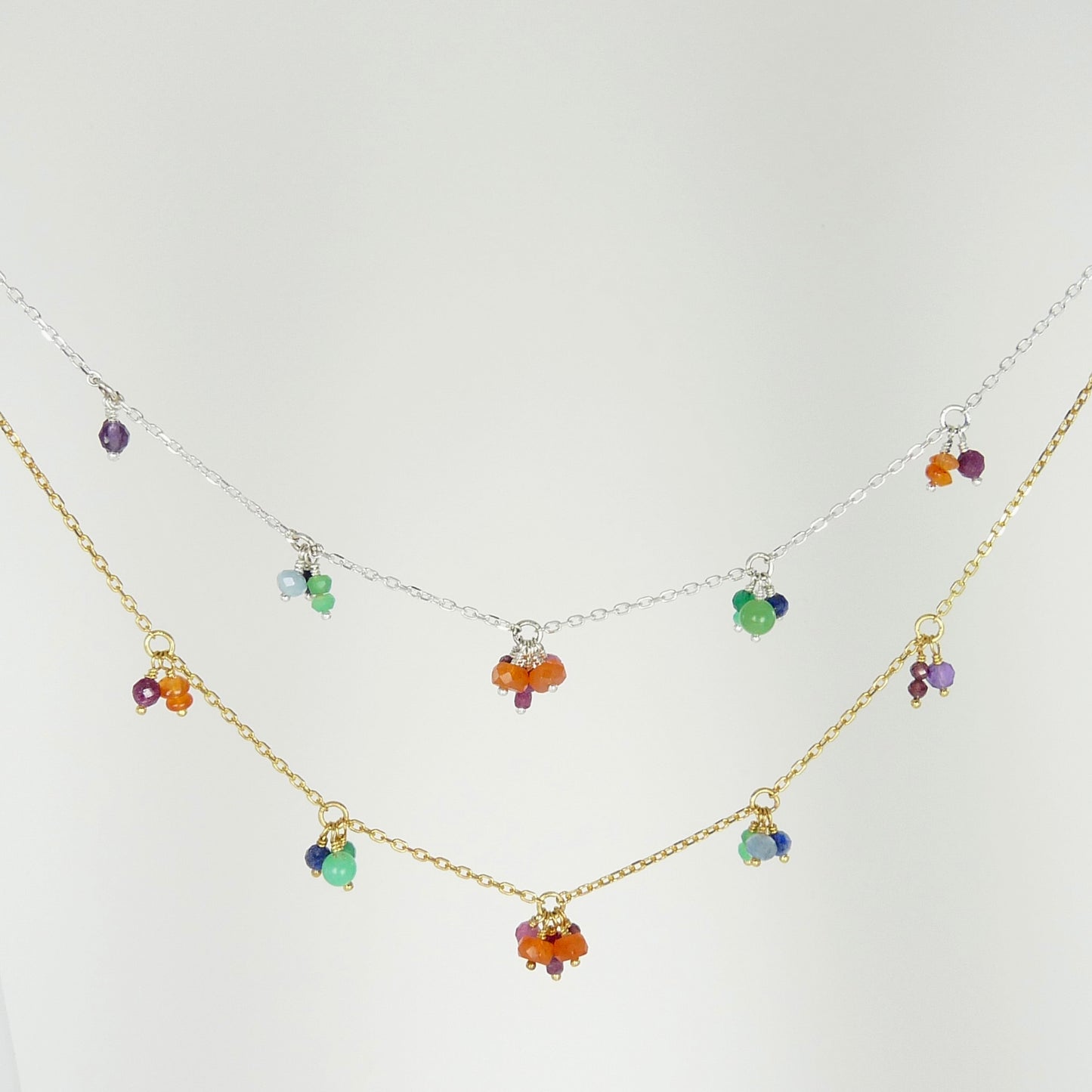 Rainbow Gemstone Necklace