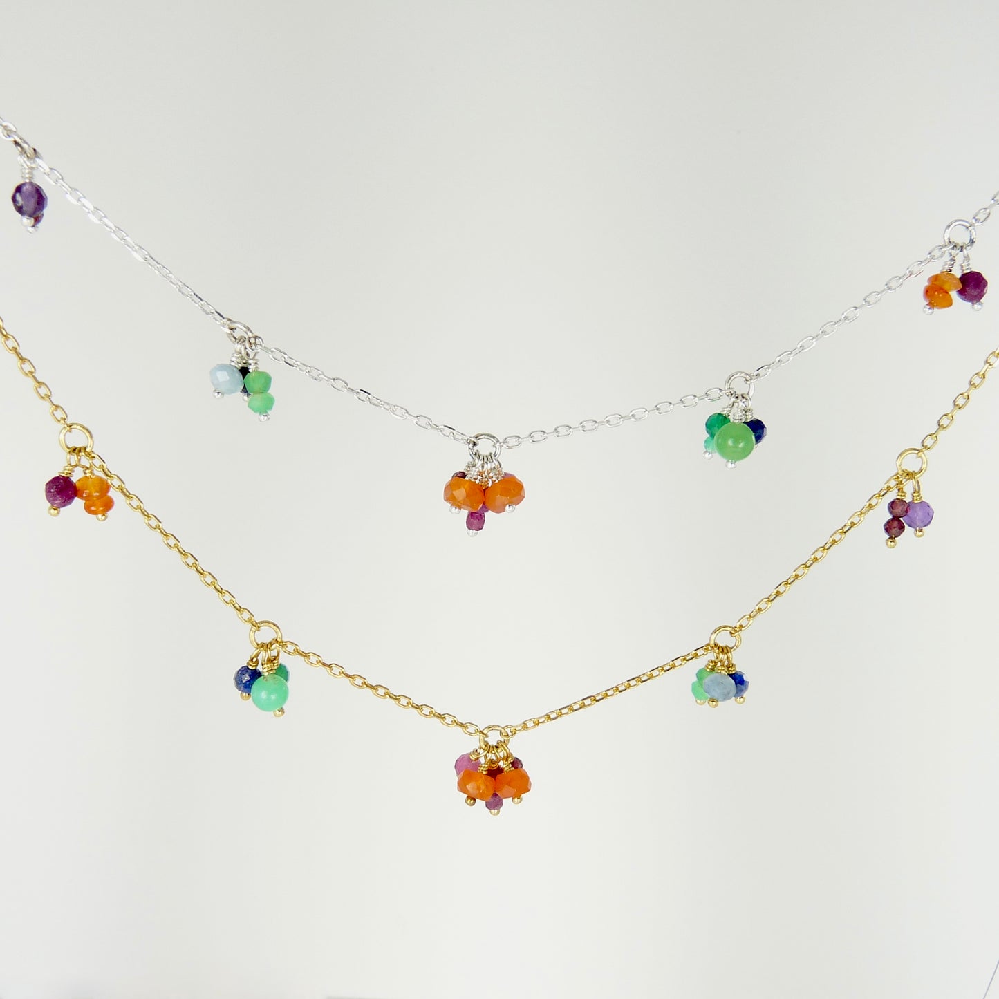 Rainbow Gemstone Necklace