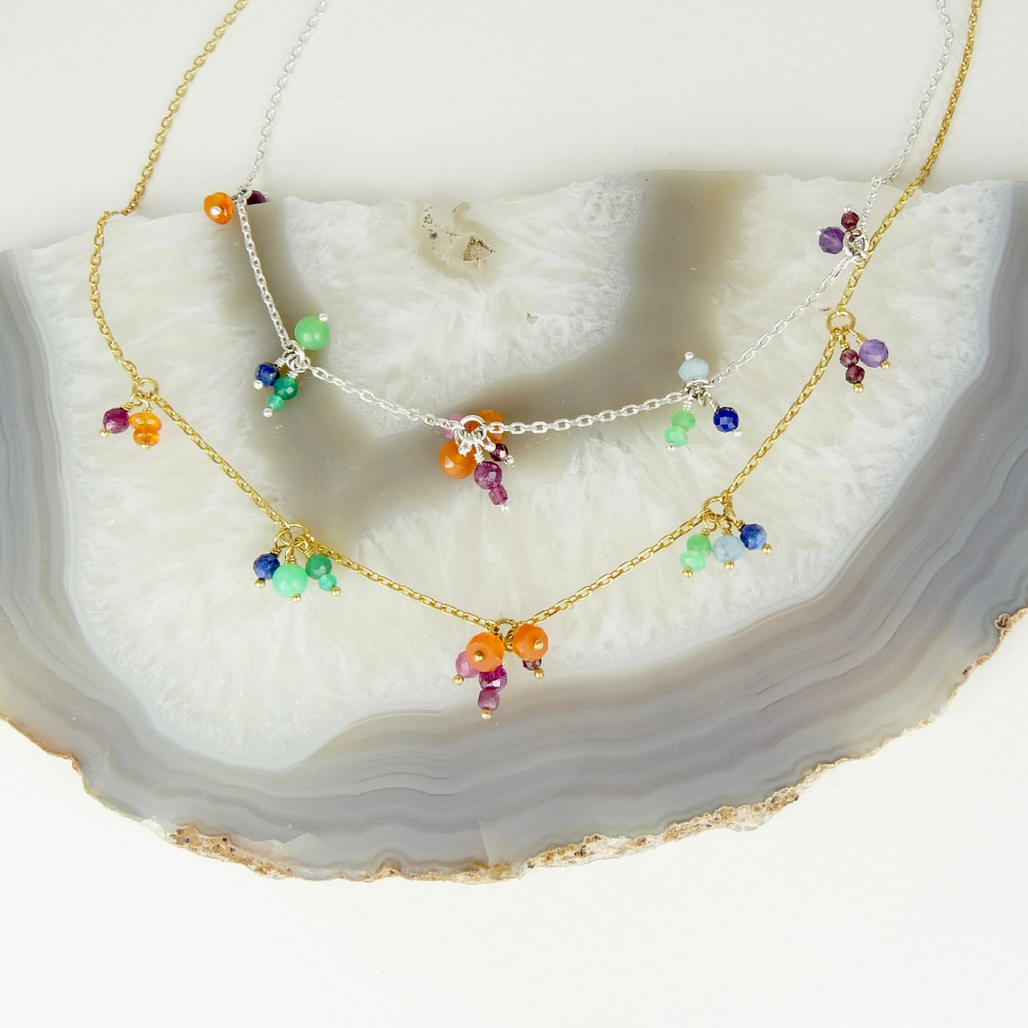 Rainbow Gemstone Necklace
