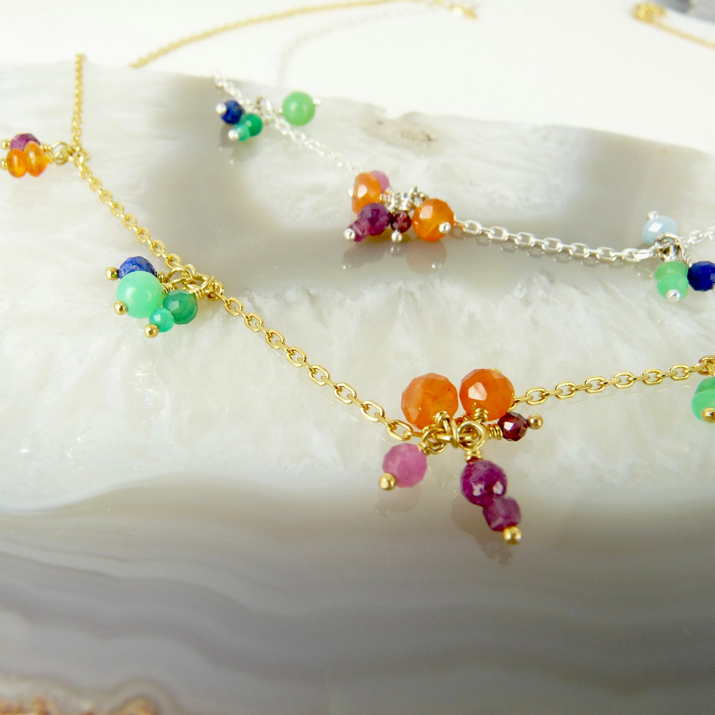 Rainbow Gemstone Necklace