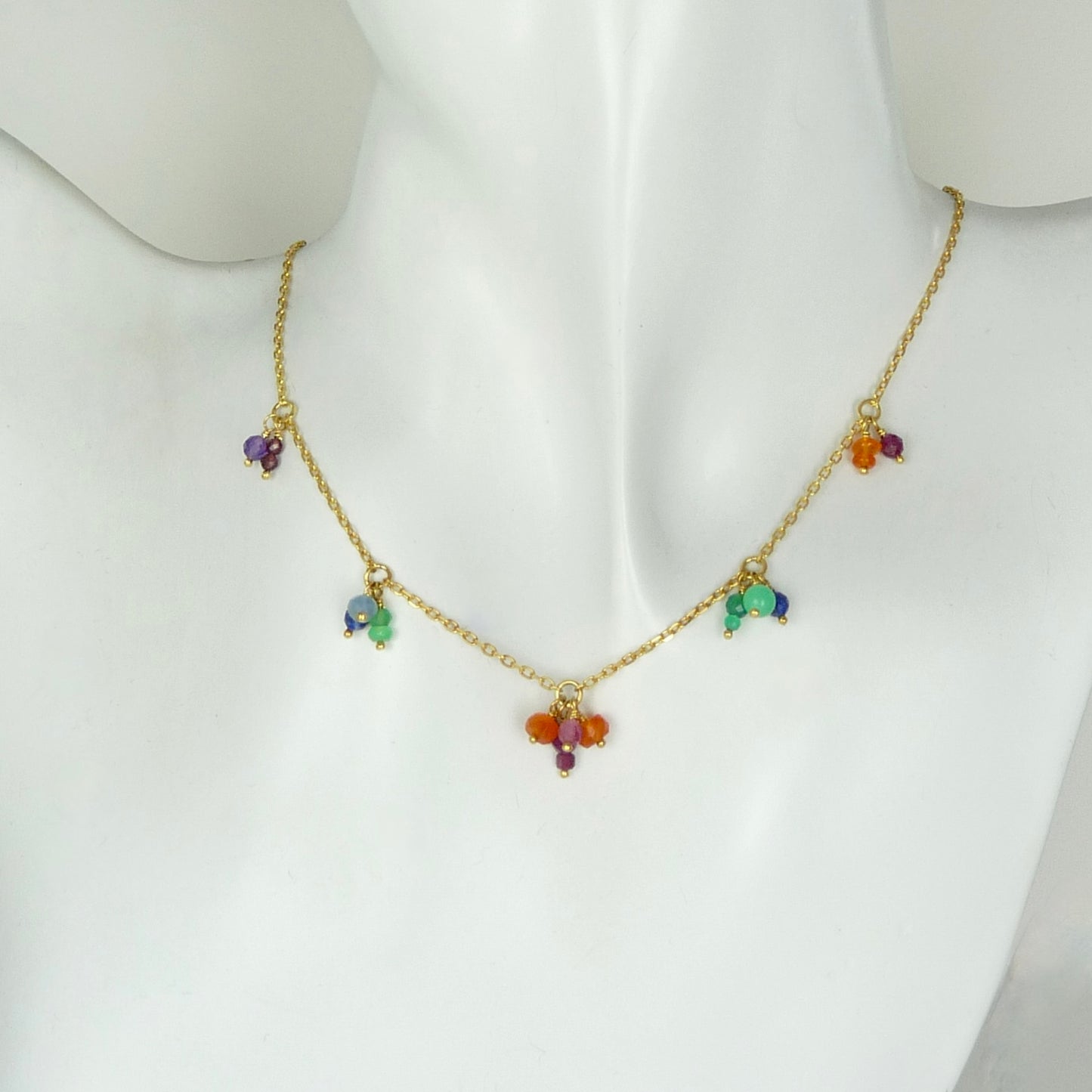 Rainbow Gemstone Necklace