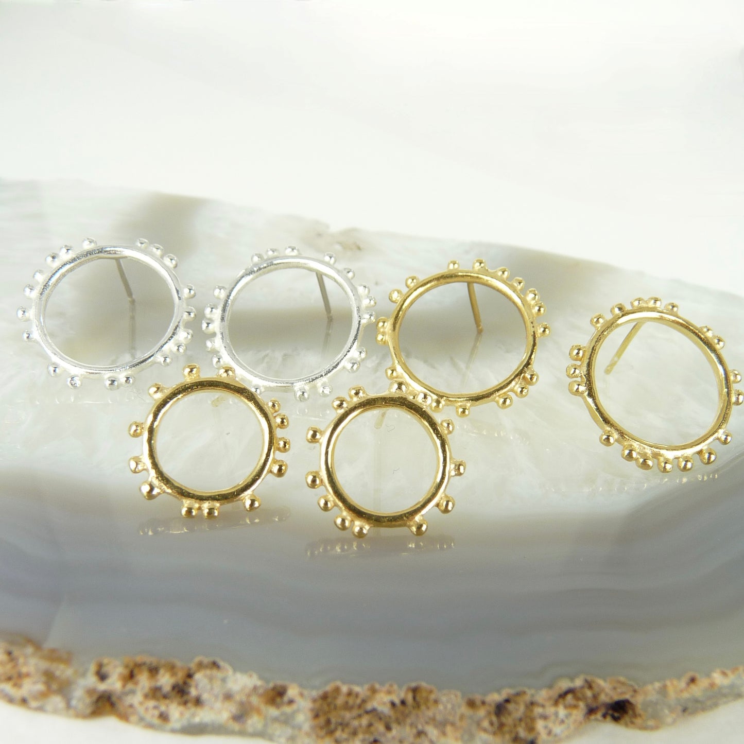 Granulation Circle Studs