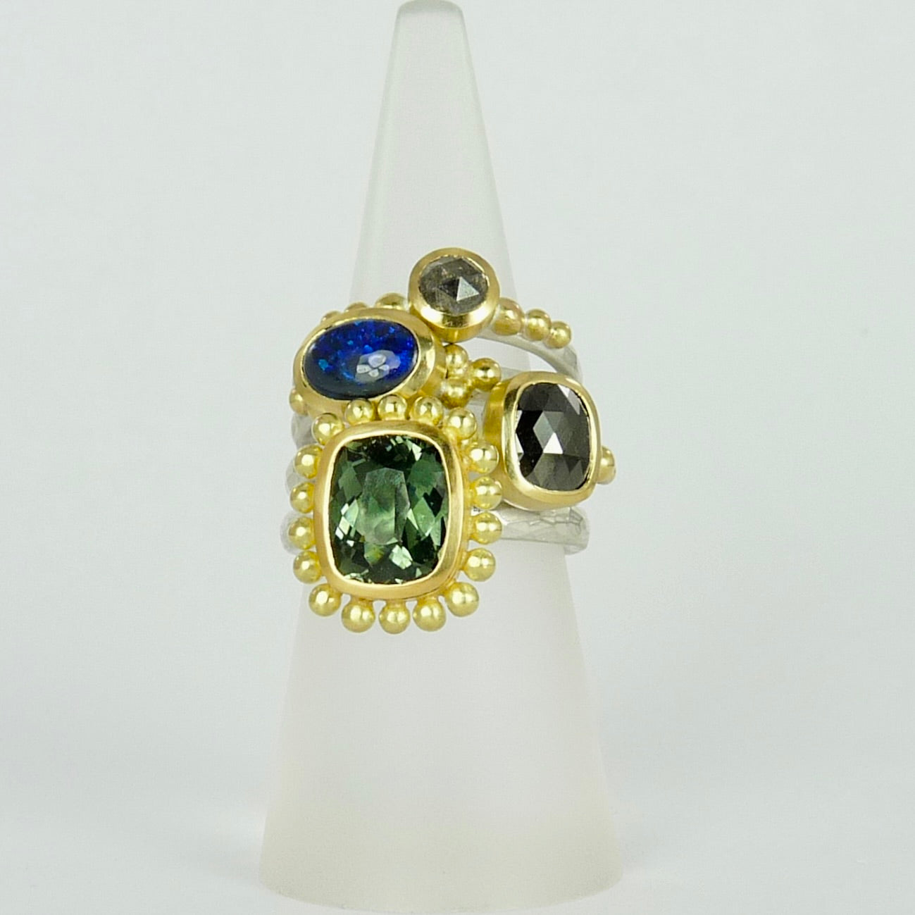 Black Diamond Granulation Ring