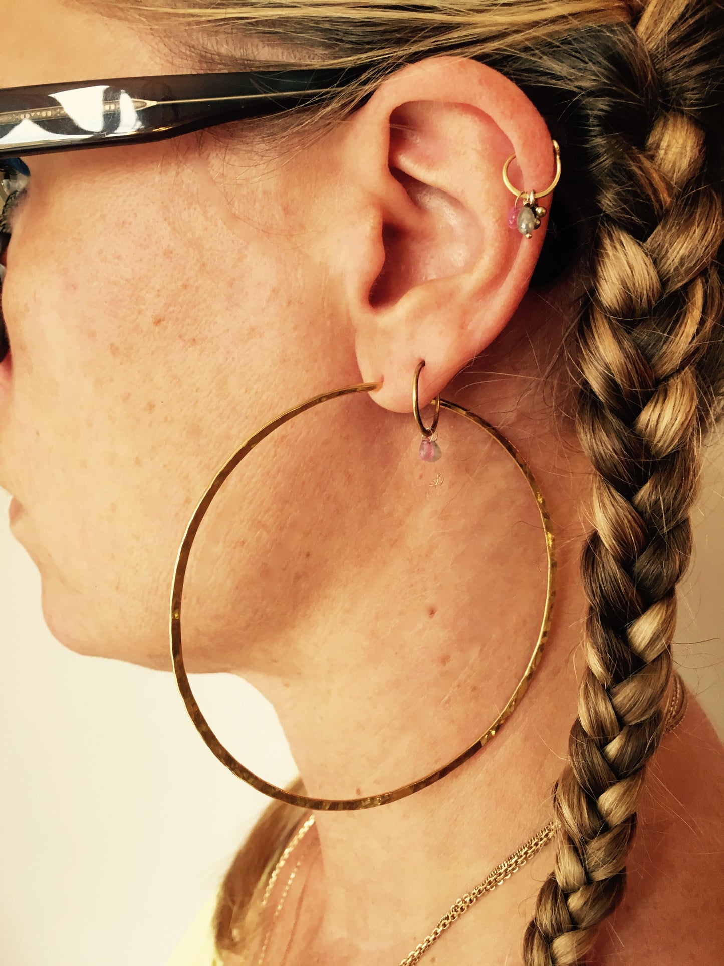 Mikki Hand forged Hoops Extra Large