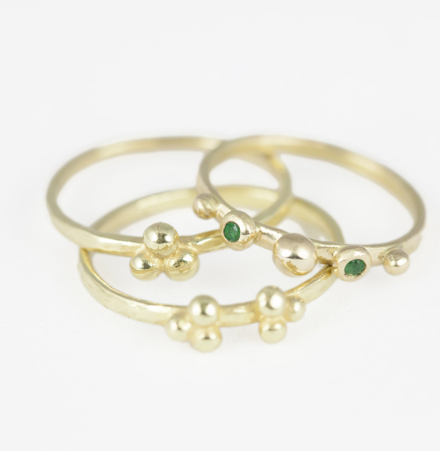 18ct Gold Delicate Ella Granulation Ring