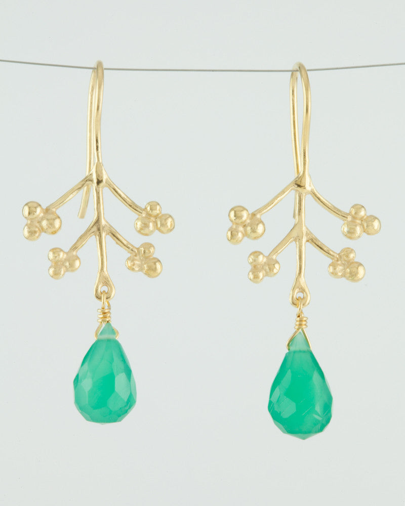 Mai Blossom Gemstone Drop Earrings