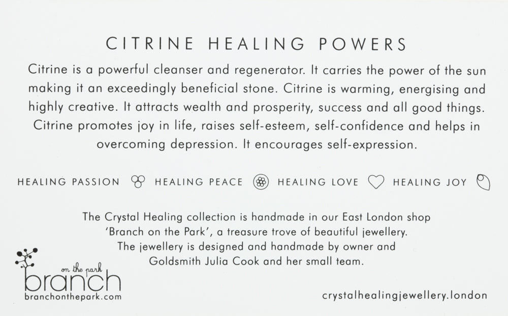Men's Citrine Crystal Healing Bracelet