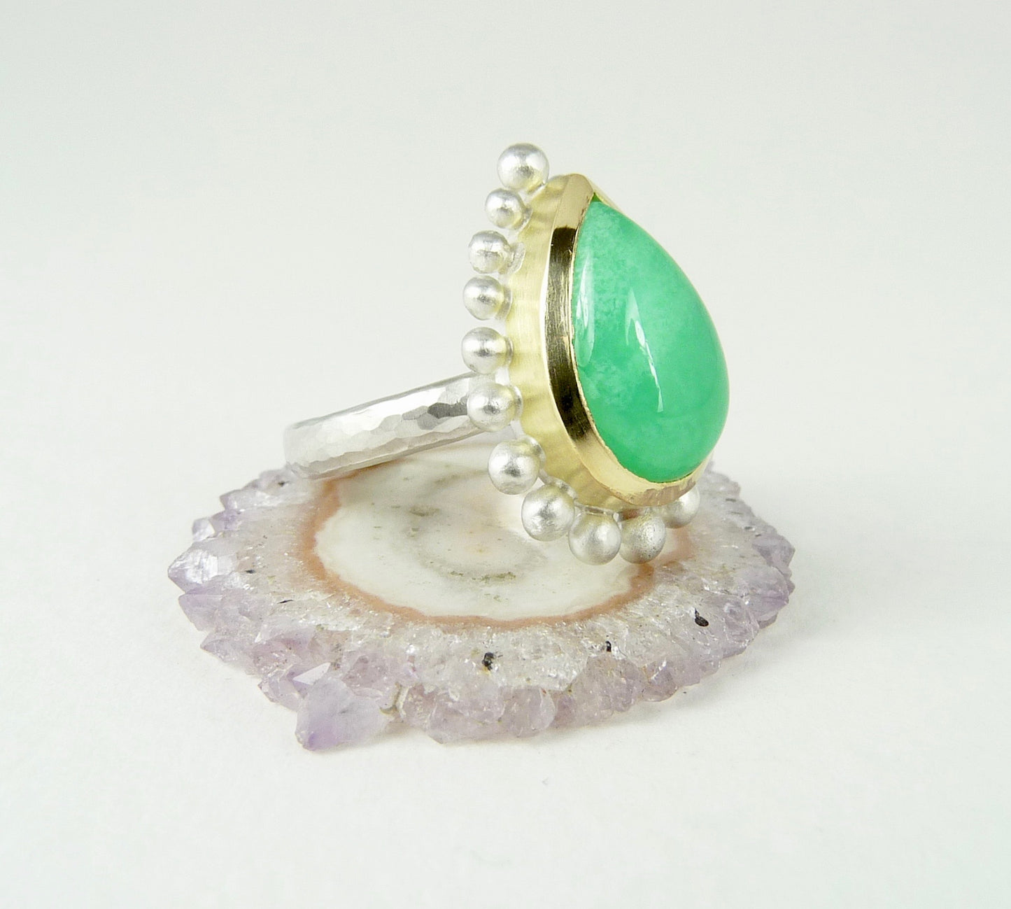 Chrysoprase Courtesan Ring