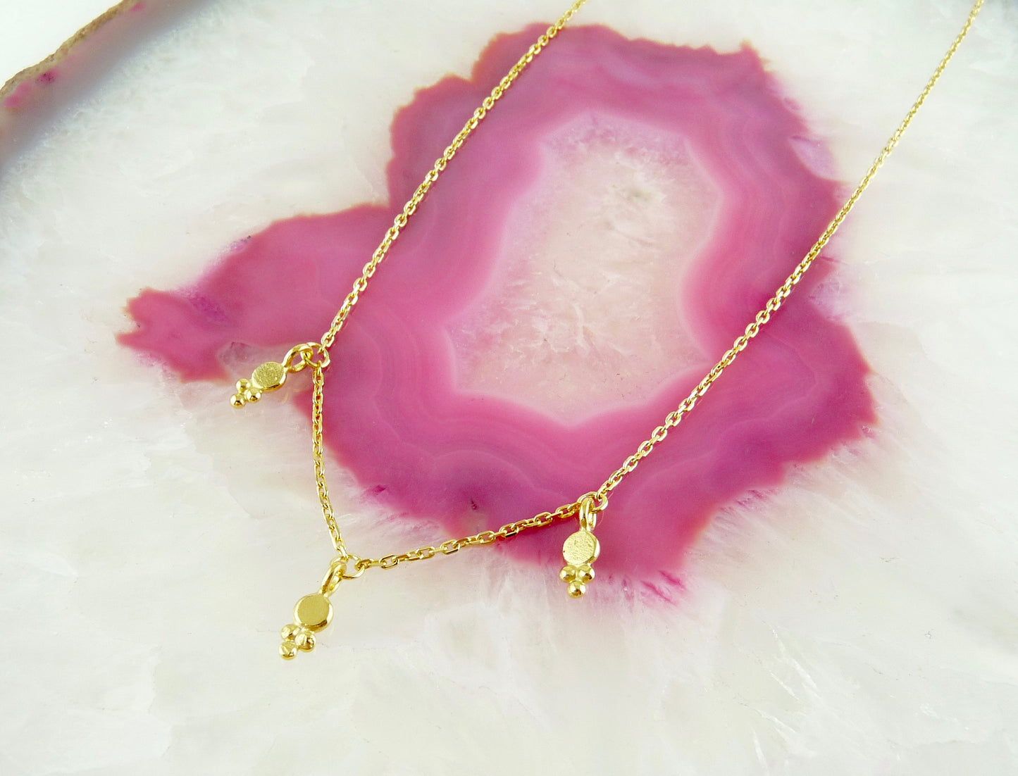 Araminta Dotted Delicate Granulation Necklace