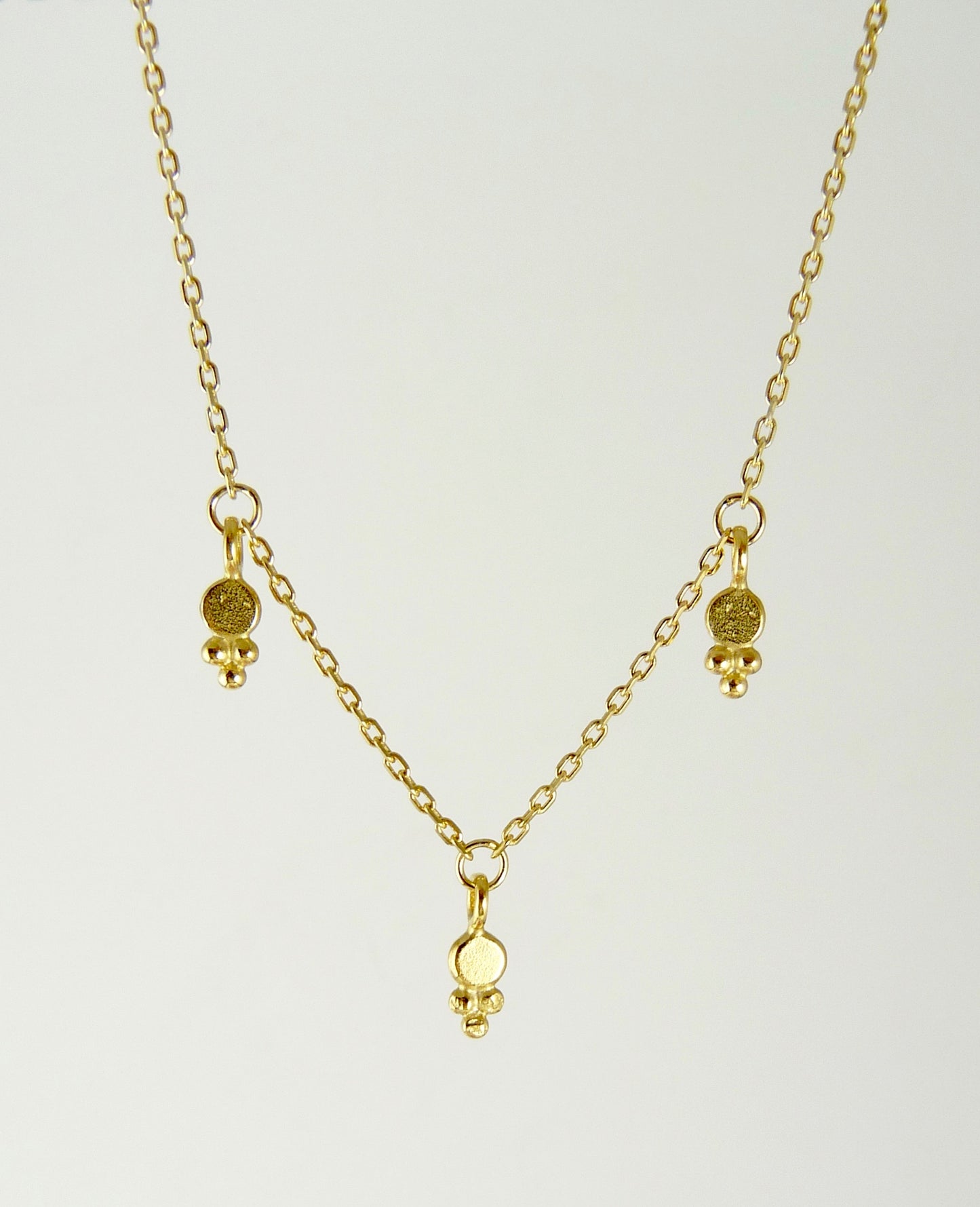 Araminta Dotted Delicate Granulation Necklace
