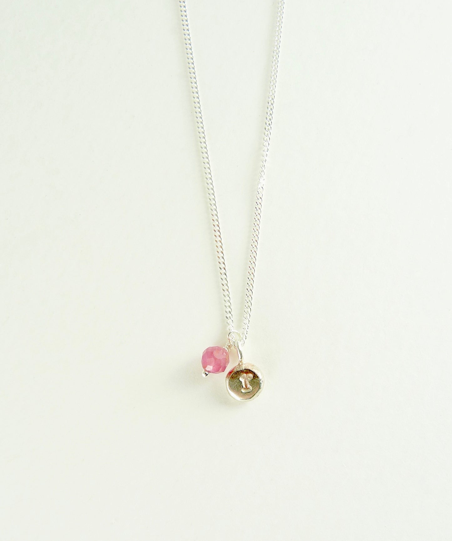 Initial & Birthstone Delicate Necklace