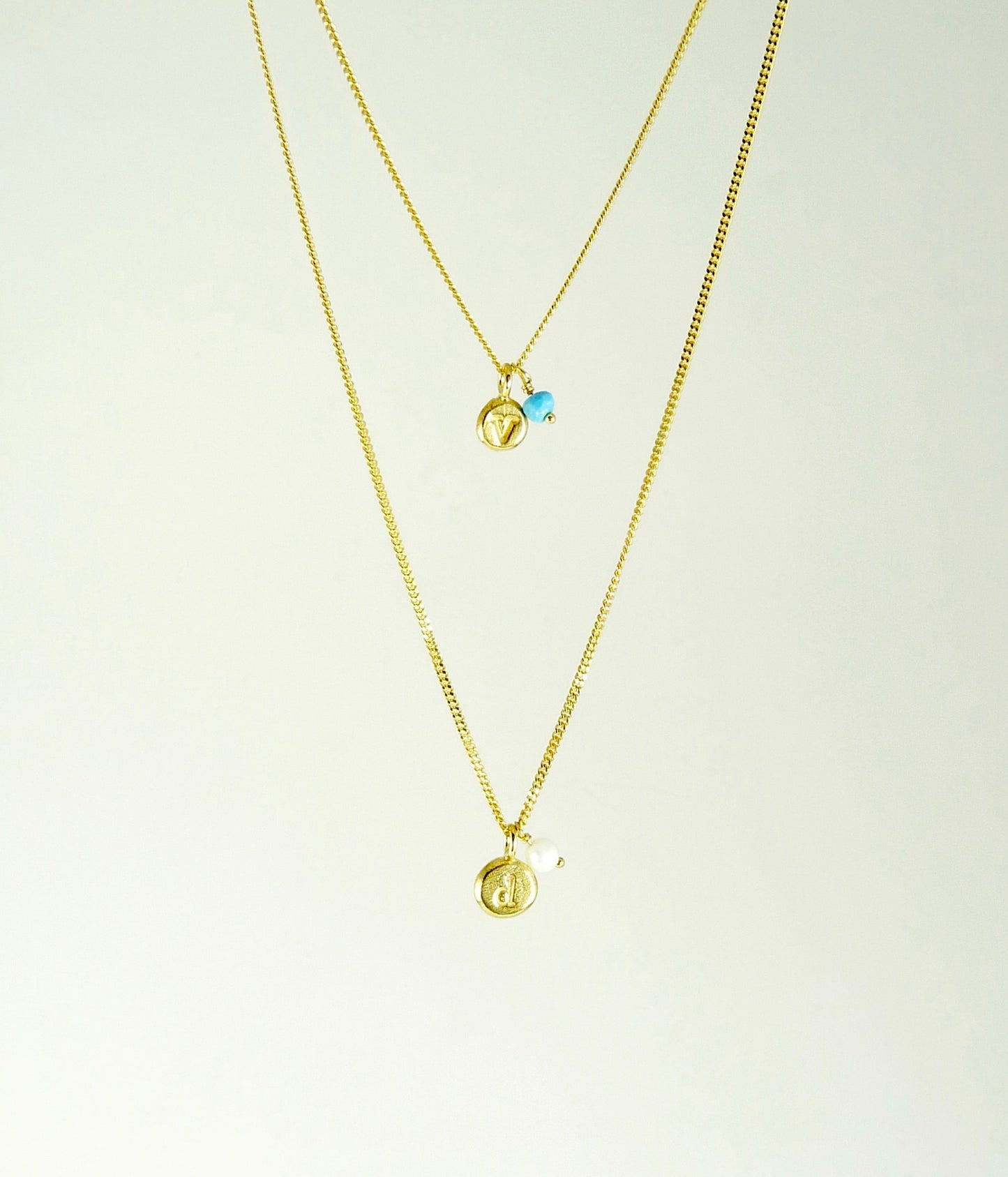Initial & Birthstone Delicate Necklace
