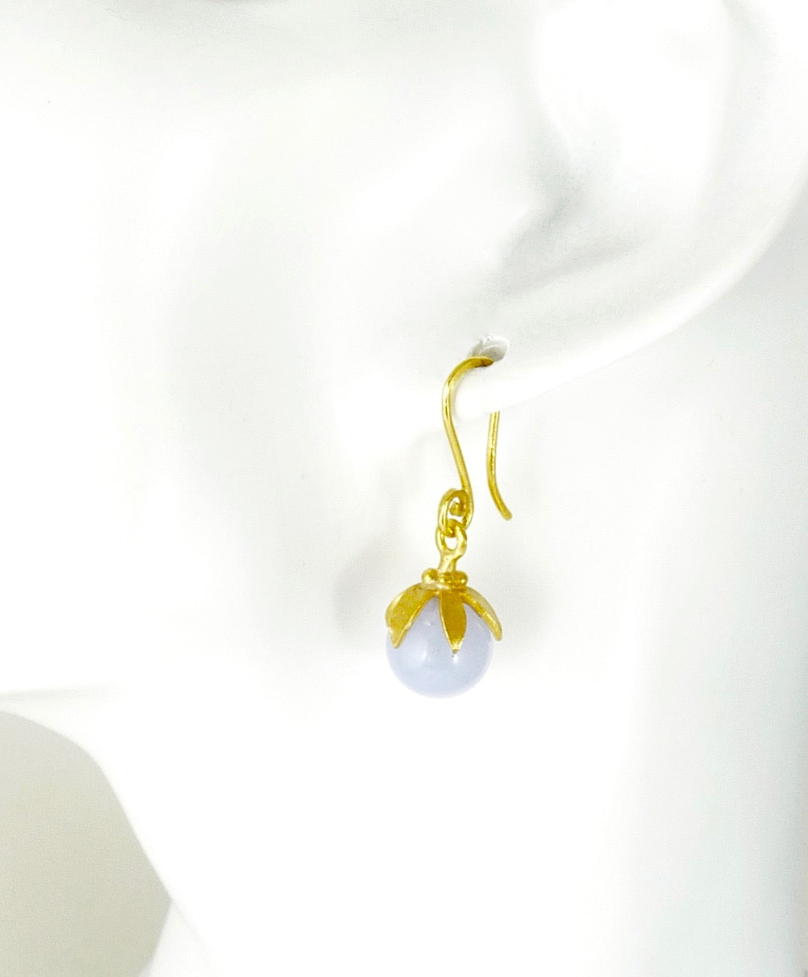Anaïs Blue Lace Agate Earrings
